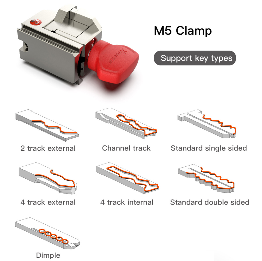 Xhorse Condor XC-Mini Plus II Key Cutting Machine with M3 and M5 Clamps - Image 4