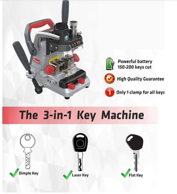Xhorse DOLPHIN XP-007 Manual Key Cutting Machine for Laser Dimple and Flat Keys - Image 4