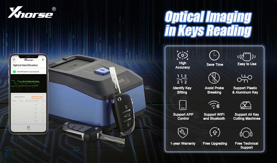 Xhorse Key Reader XDKR00GL Multiple Key Types - Image 2