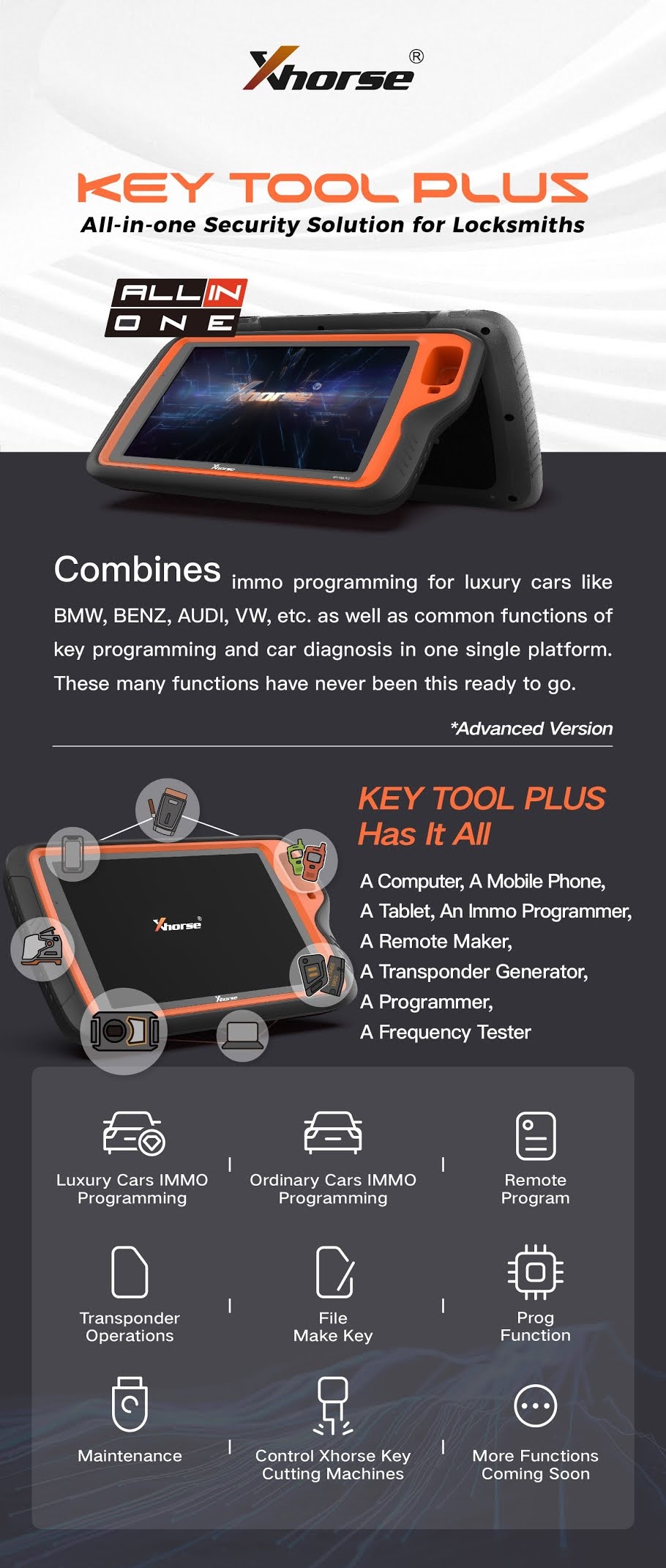 Xhorse Key Tool Plus Pad VA Version for VAG with MQB48 License - Image 3