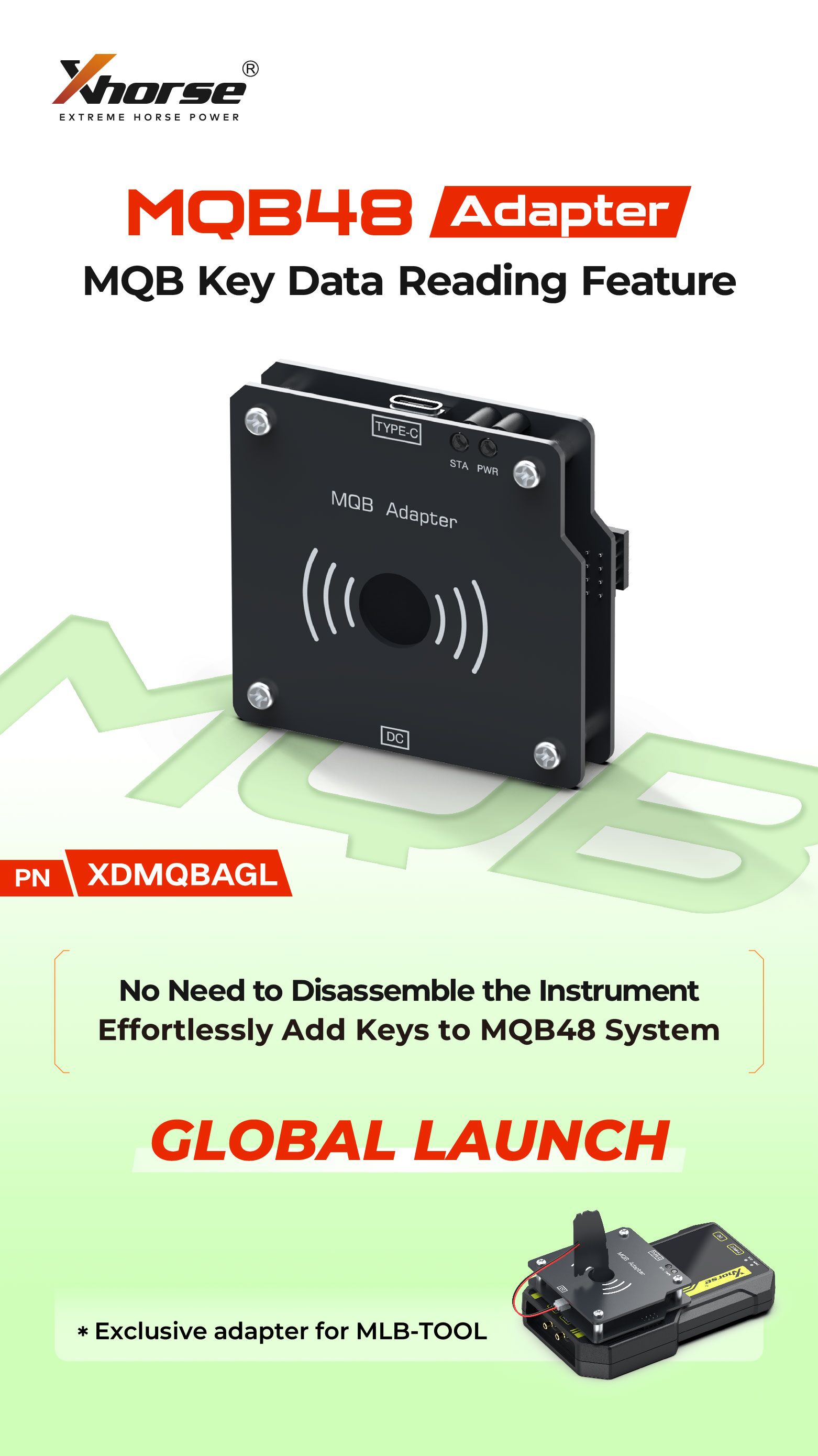 Xhorse MQB Adapter XDMQBAGL for VVDI MLB Tool - Image 2