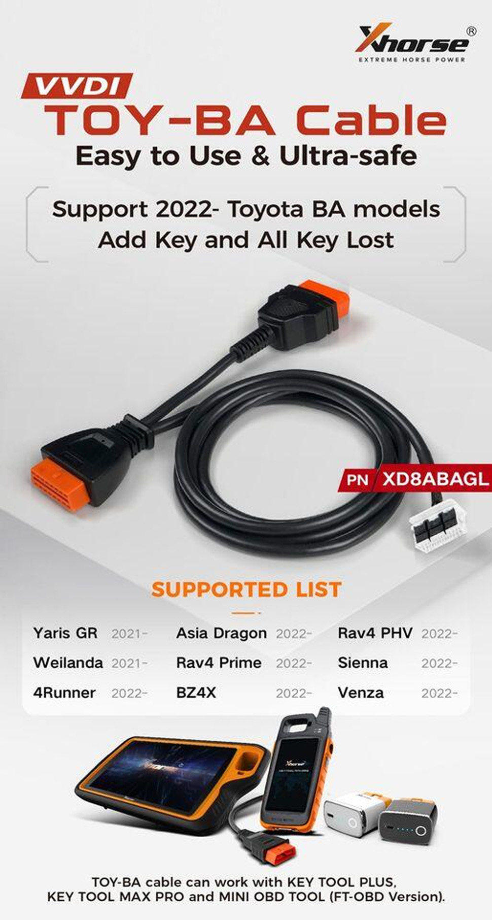 Xhorse Toyota BA All Keys Lost Adapter - Image 2