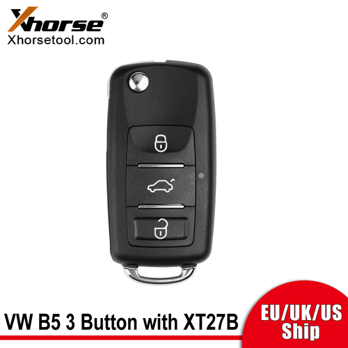 Xhorse XEB510EN Super Remote VW B5 Flip with XT27B Chip 5pcs/lot - XhorseGlobal