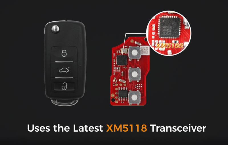 Xhorse XKB520EN VW B5 Flip Wire Remote 3 Buttons 5pcs/lot - Image 3